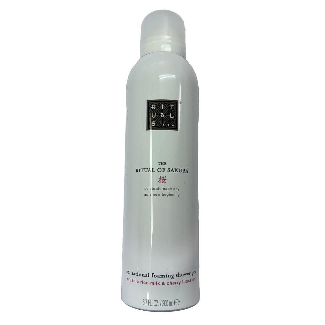 Rituals | The Ritual of Sakura Zensational Foaming Shower Gel | Organic Rice Milk & Cherry Blossom Foam 200 ml