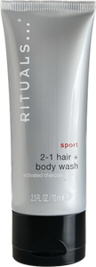 Rituals | Sport 2-1 Hair + Body Wash Activated Charcoal + Mint 70 ml (mini)