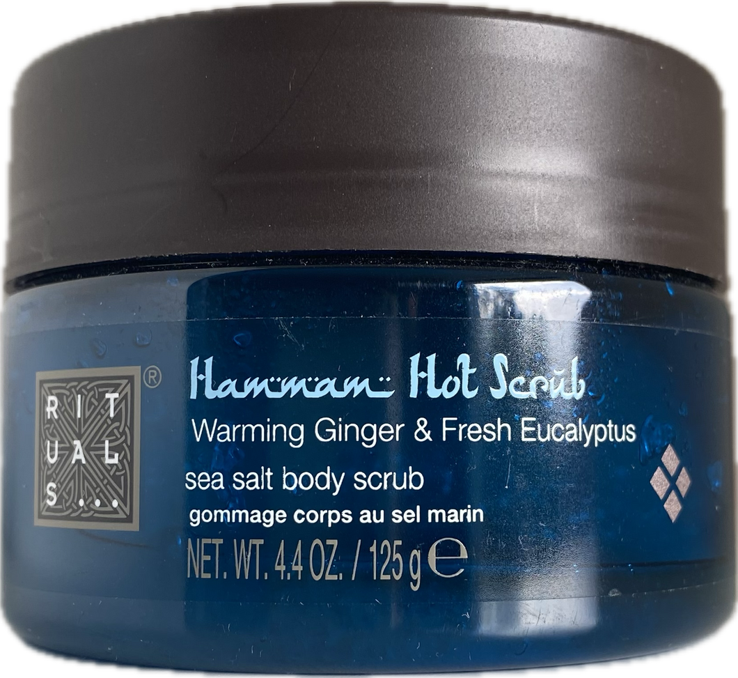 Rituals | Hammam Hot Scrub Warming Ginger & Fresh Eucalyptus Sea Salt Body Scrub 125 gram (mini)