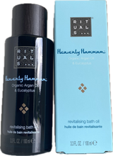 Afbeelding in Gallery-weergave laden, Rituals | Heavenly Hammam Organic Argan Oil &amp; Eucalyptus Revitalising Bath Oil 100 ml
