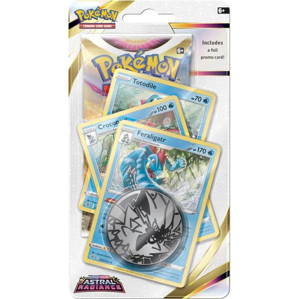 Pokémon Astral Radiance Premium Checklane Blister Feraligatr (Sword & Shield)